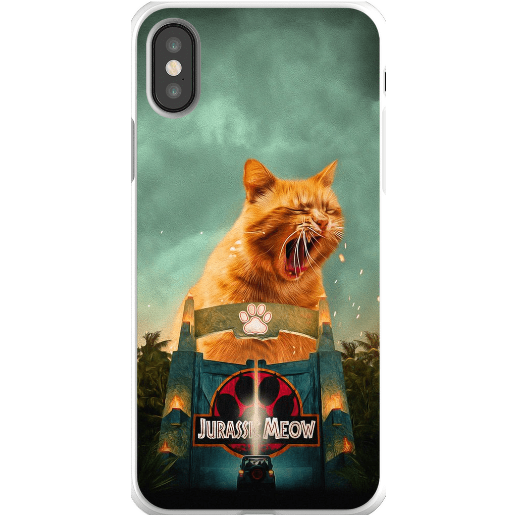 Funda para móvil personalizada &#39;Jurassic Meow&#39;