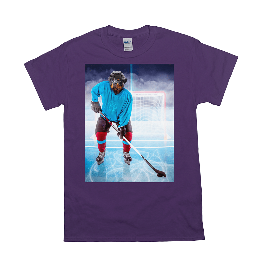 Camiseta personalizada para mascotas &#39;El jugador de hockey&#39;