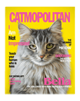 Lienzo personalizado para mascotas 'Catmopolitan'