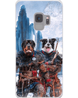 Funda personalizada para teléfono con 2 mascotas 'The Viking Warriors'