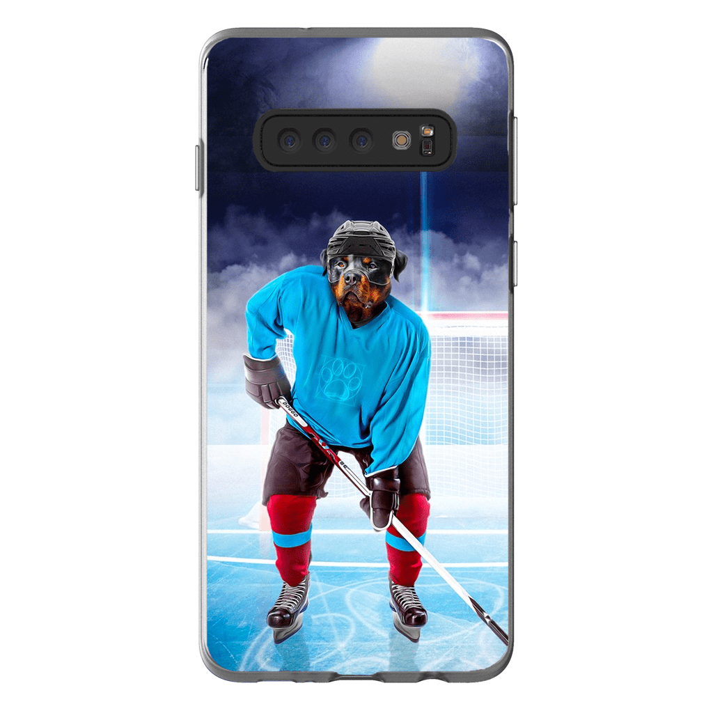 Funda para móvil personalizada &#39;El jugador de hockey&#39;