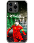 Funda para teléfono personalizada 'Wales Doggos Soccer'