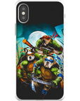 Funda personalizada para teléfono con 3 mascotas 'Teenage Mutant Ninja Doggos'