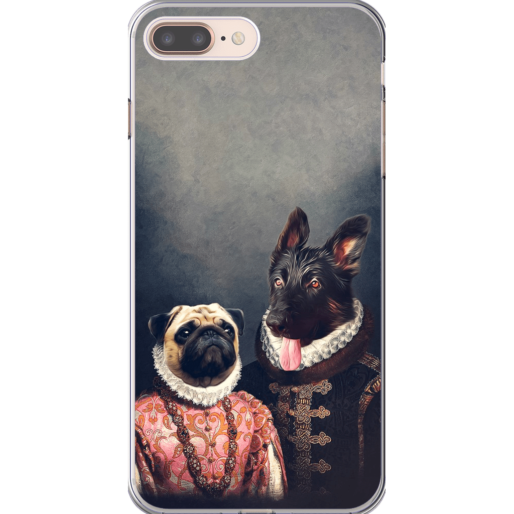 Funda personalizada para teléfono con 2 mascotas &#39;Duque y Archiduquesa&#39;