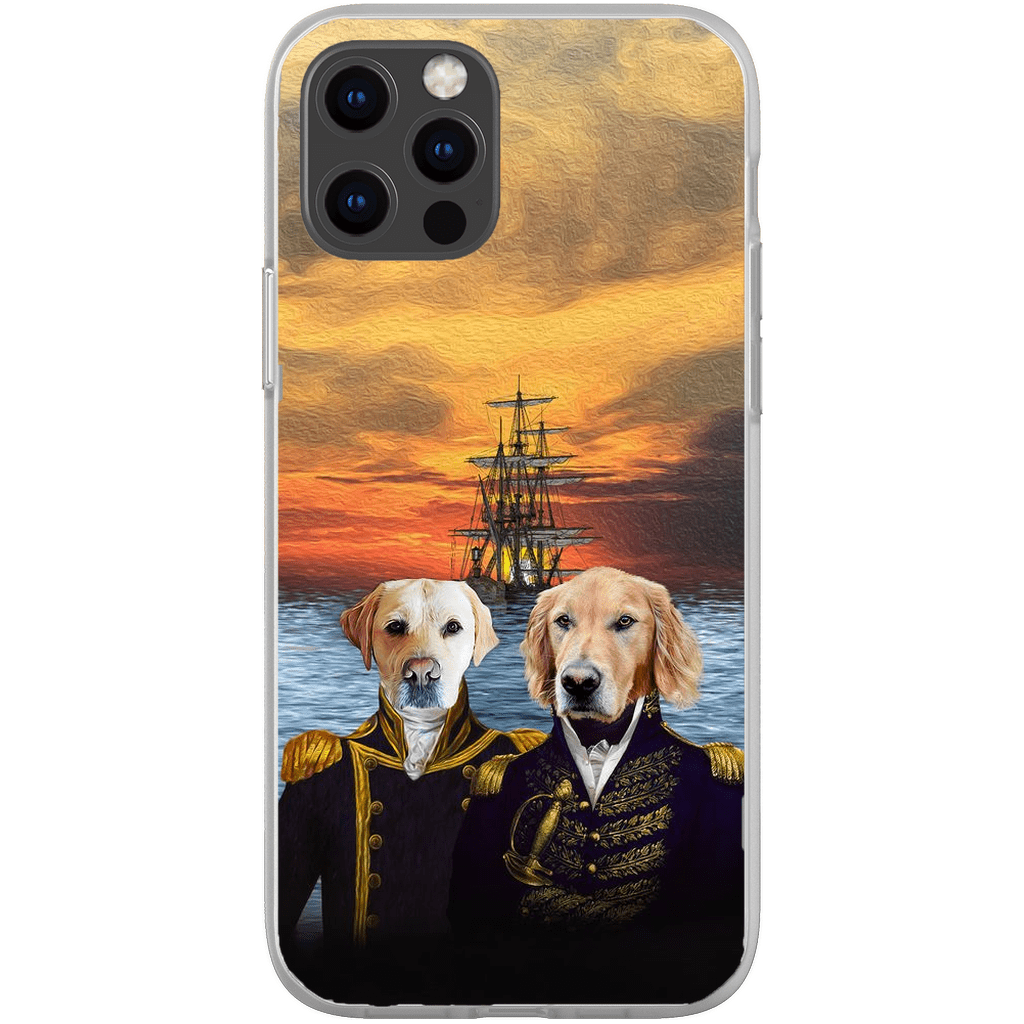 Funda personalizada para teléfono con 2 mascotas &#39;The Explorers&#39;