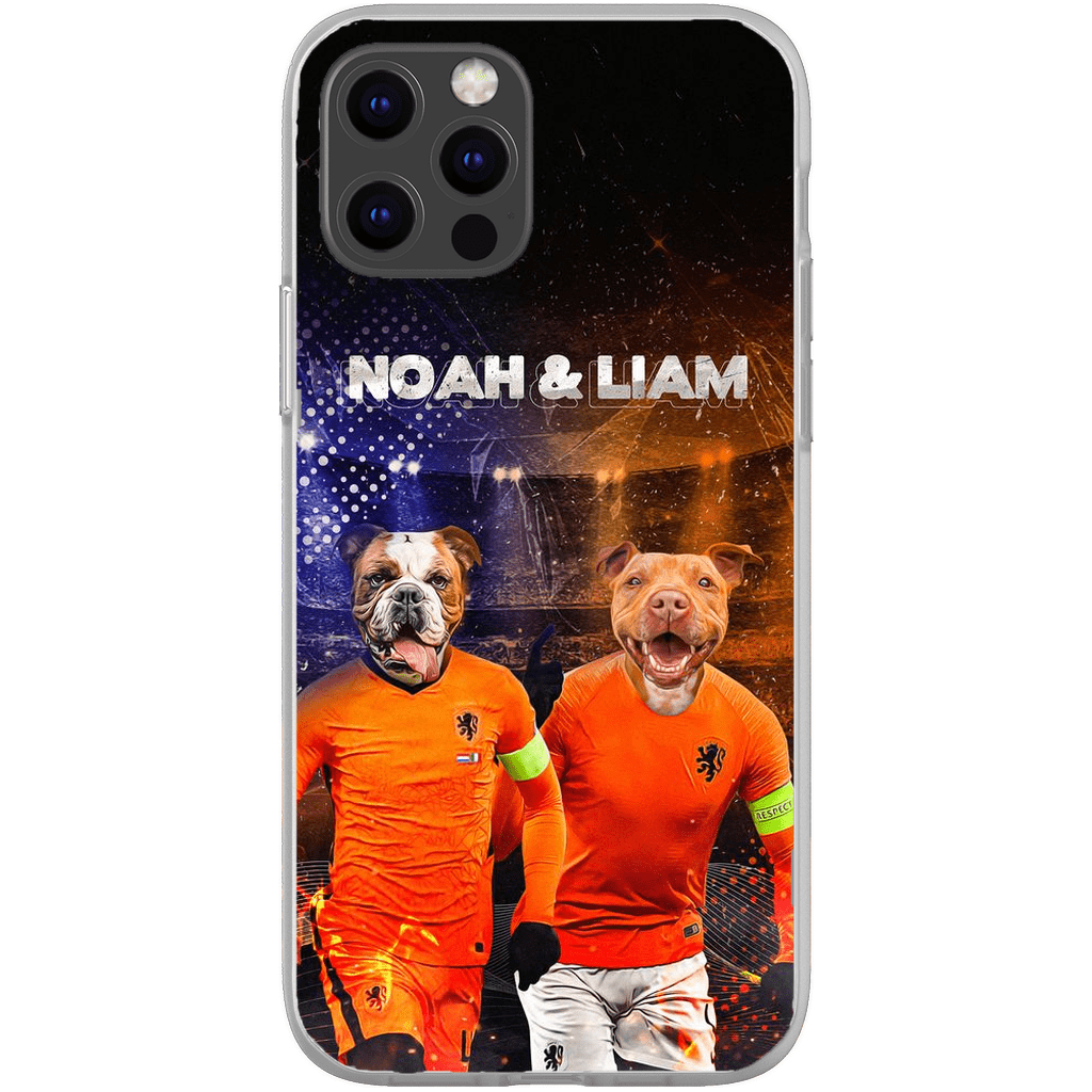 Funda personalizada para teléfono con 2 mascotas &#39;Holland Doggos&#39;