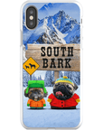 Funda personalizada para teléfono con 2 mascotas 'South Bark'