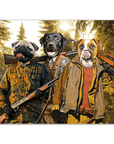 Póster personalizado de 3 mascotas 'Los Cazadores'