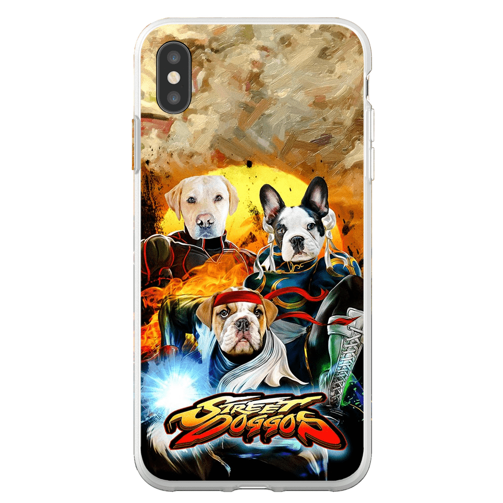 &#39;Street Doggos&#39; Funda personalizada para teléfono con 3 mascotas