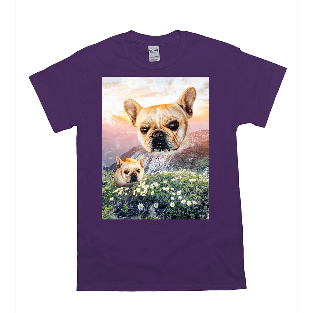 Camiseta personalizada para mascotas &#39;Majestic Mountain Valley&#39; 