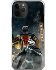 Funda personalizada para teléfono con 2 mascotas 'Bat Dog &amp; Robpaw'