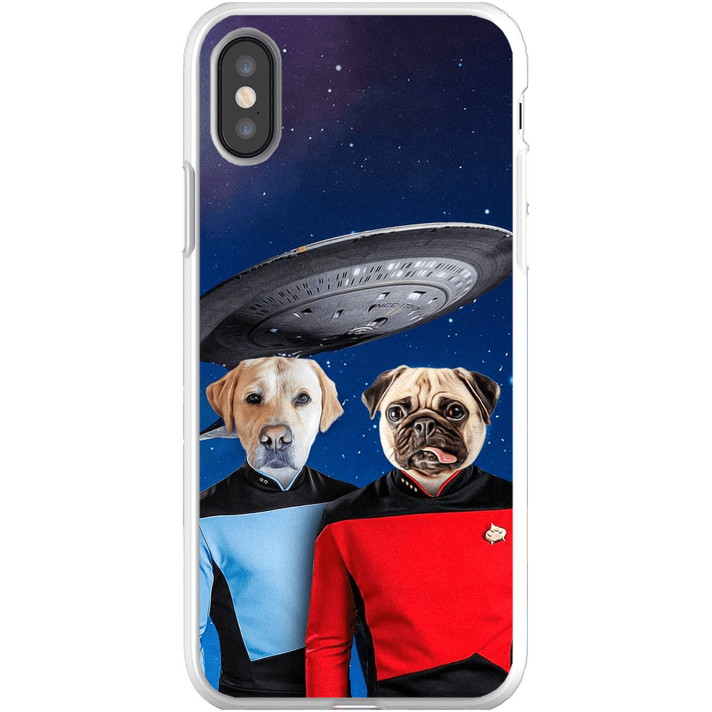 Funda personalizada para teléfono con 2 mascotas &#39;Doggo-Trek&#39;