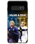 Funda personalizada para teléfono con 2 mascotas 'Finland Doggos'