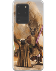 Funda personalizada para teléfono con 2 mascotas 'Yodogg &amp; Jedi-Doggo'