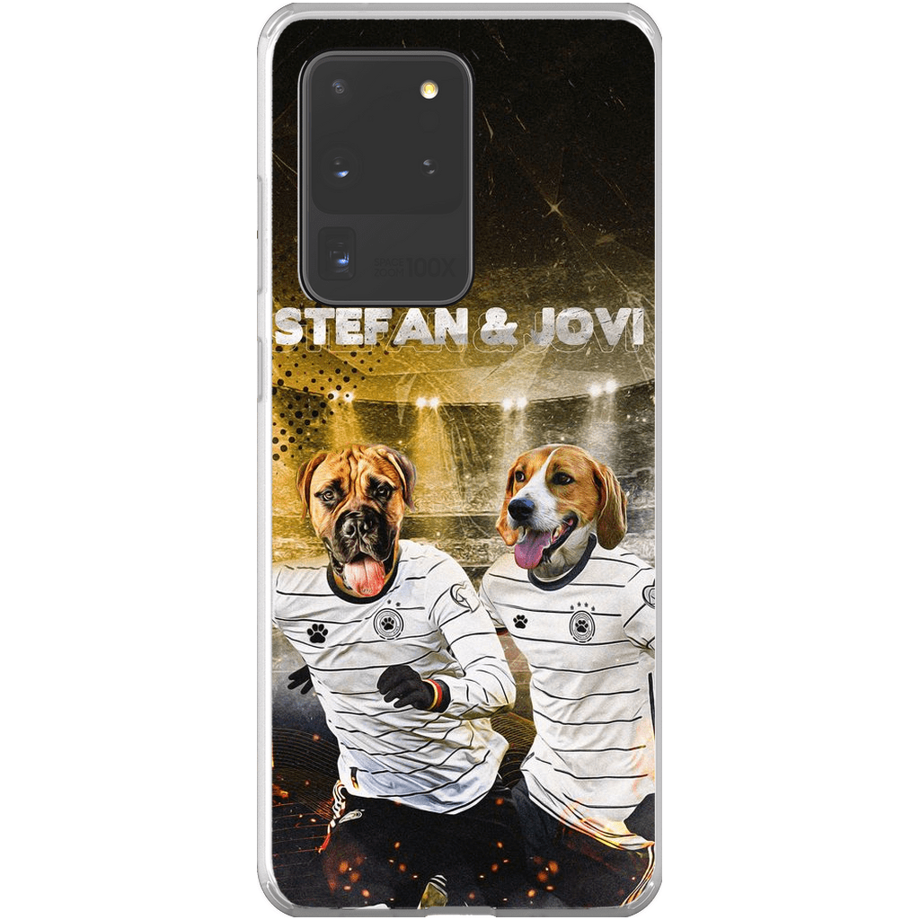 &#39;Alemania Doggos&#39; Funda personalizada para teléfono con 2 mascotas