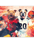 Póster Personalizado para 2 mascotas 'Cincinnati Doggos'