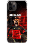 Funda para móvil personalizada 'Belgium Doggos Soccer'