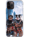 Funda personalizada para teléfono con 2 mascotas 'The Viking Warriors'