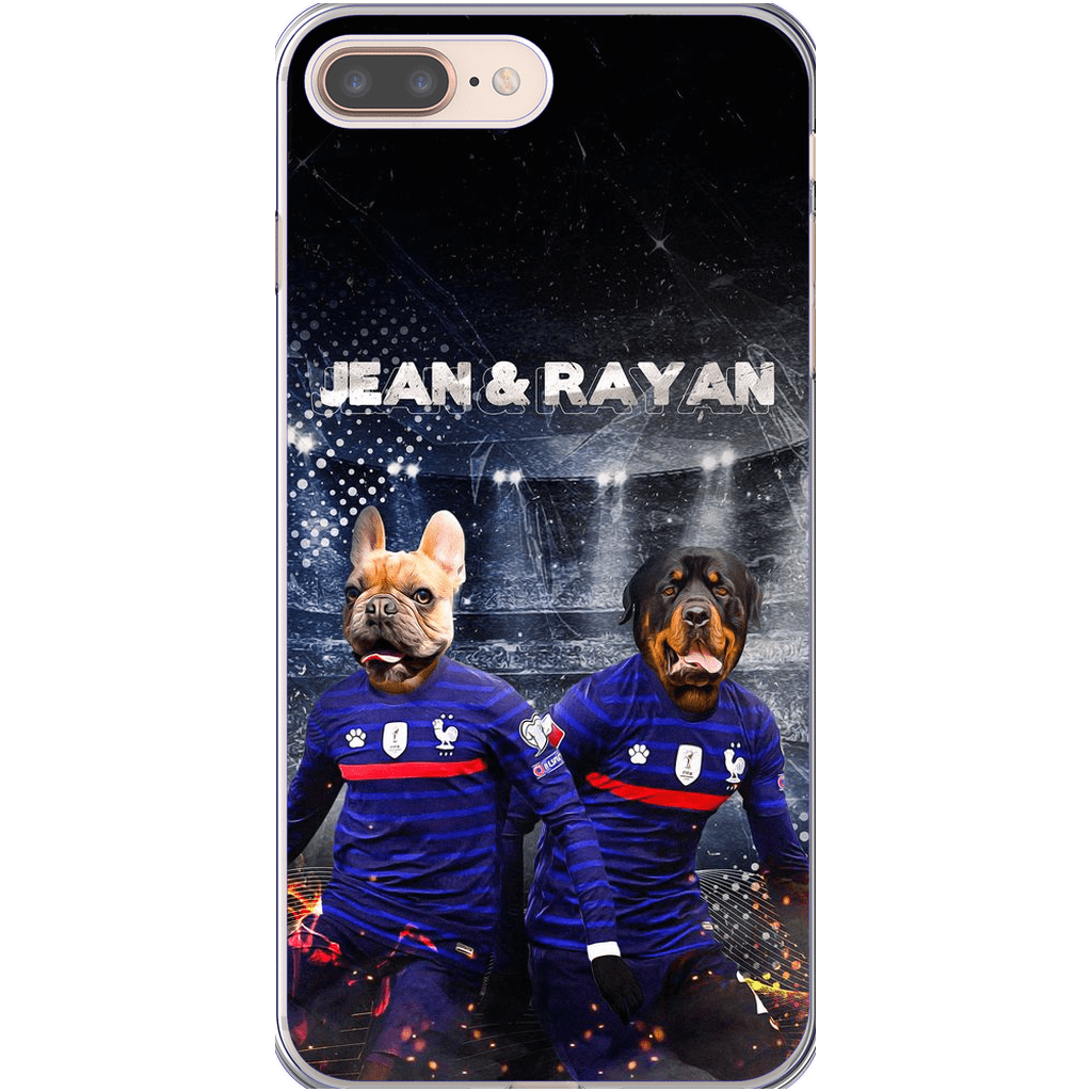 Funda personalizada para teléfono con 2 mascotas &#39;France Doggos&#39;