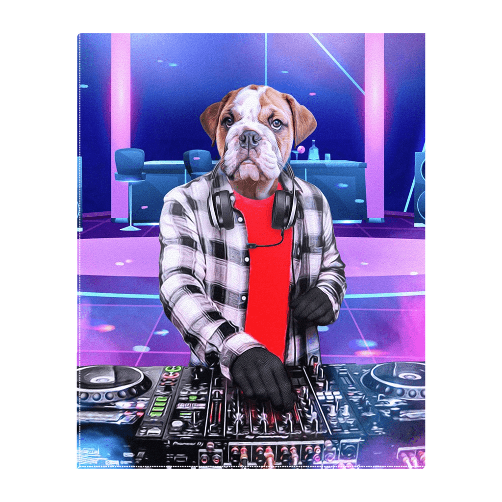 Lienzo personalizado para mascotas &#39;The Male DJ&#39;