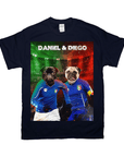 Camiseta personalizada para 2 mascotas 'Italy Doggos'