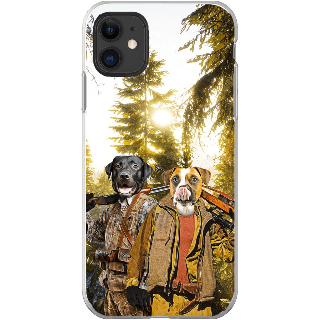 Funda personalizada para teléfono con 2 mascotas &#39;The Hunters&#39;