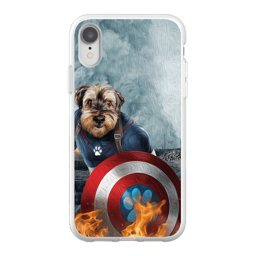 Funda para teléfono personalizada &#39;Capitán Doggmerica&#39;