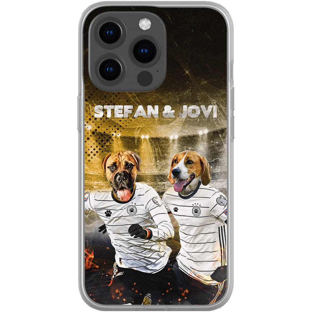 &#39;Alemania Doggos&#39; Funda personalizada para teléfono con 2 mascotas