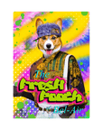 Lienzo personalizado para mascotas 'The Fresh Pooch'