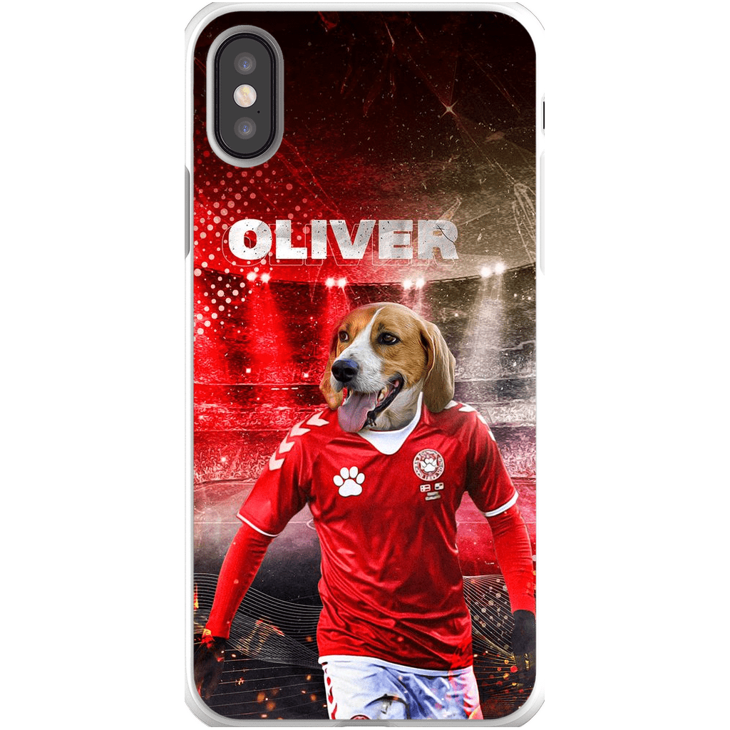 Funda para móvil personalizada &#39;Dinamarca Doggos Soccer&#39;