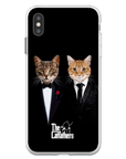 Funda personalizada para teléfono con 2 mascotas 'The Catfathers'