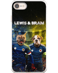 Funda personalizada para teléfono con 2 mascotas 'Scotland Doggos'