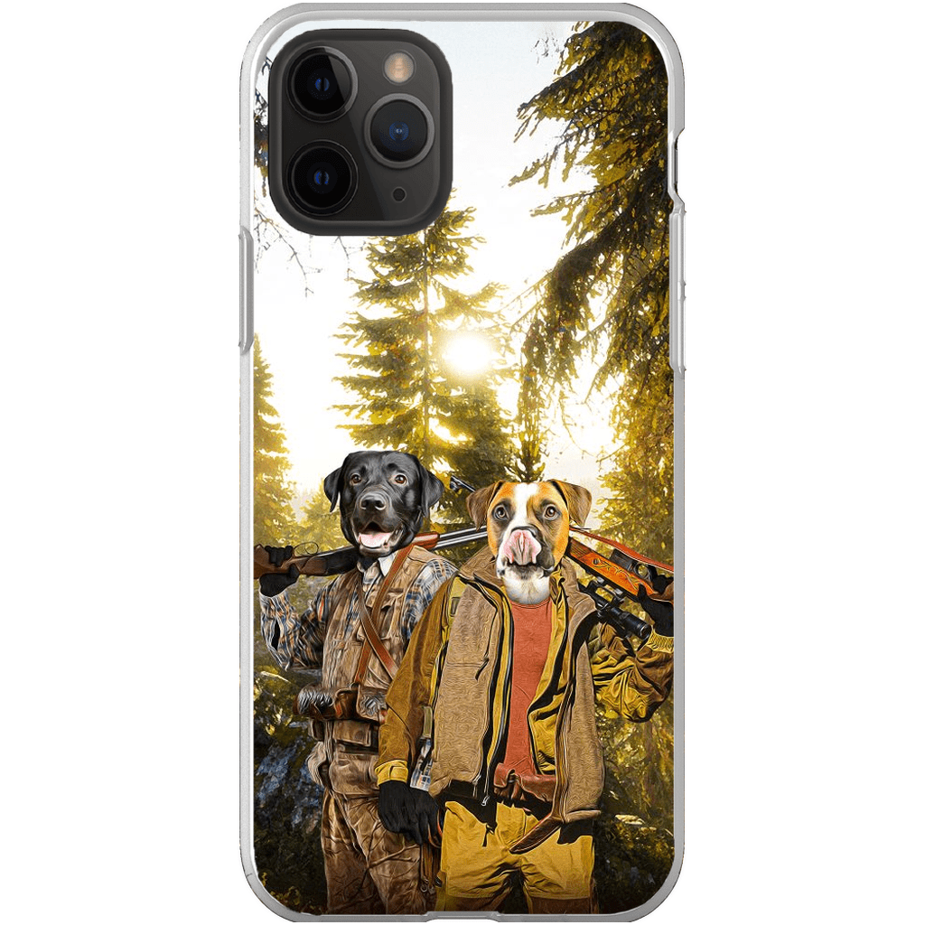 Funda personalizada para teléfono con 2 mascotas &#39;The Hunters&#39;