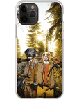 Funda personalizada para teléfono con 2 mascotas 'The Hunters'