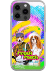 Funda personalizada para teléfono con 2 mascotas 'The Fresh Pooch'