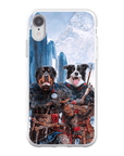 Funda personalizada para teléfono con 2 mascotas 'The Viking Warriors'