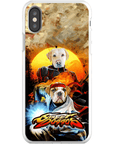 Funda personalizada para teléfono con 2 mascotas 'Street Doggos'