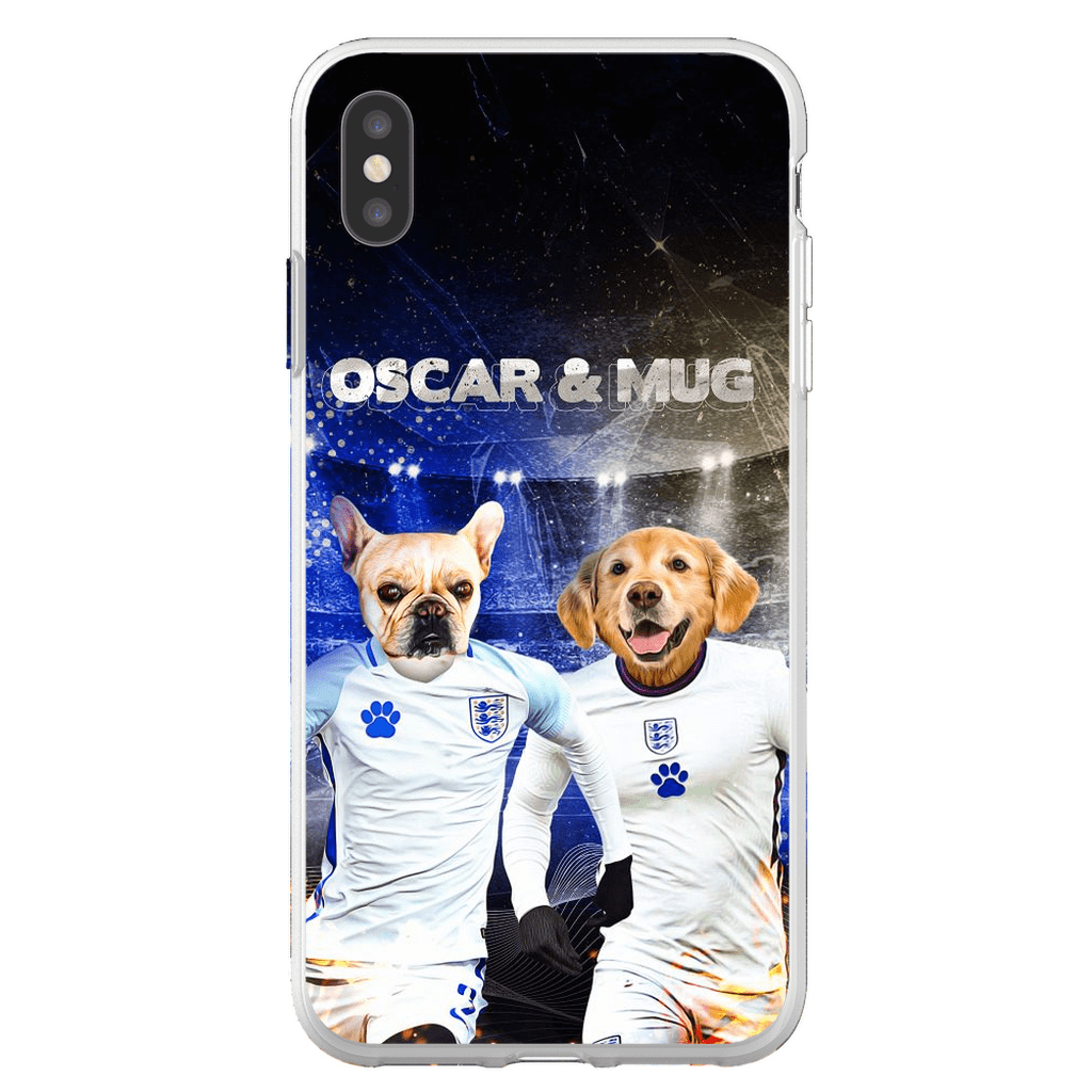 Funda personalizada para teléfono con 2 mascotas &#39;England Doggos&#39;