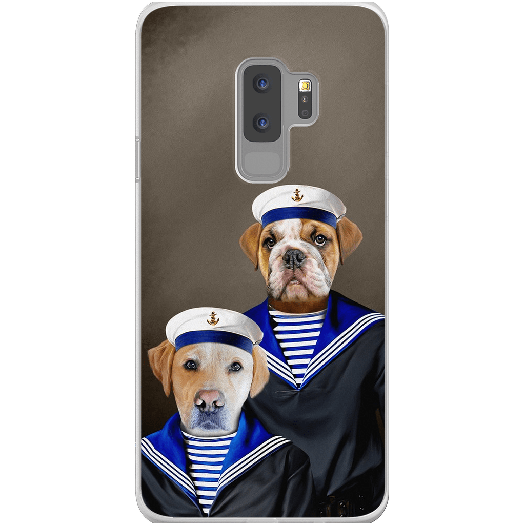 Funda personalizada para teléfono con 2 mascotas &#39;The Sailors&#39;