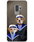 Funda personalizada para teléfono con 2 mascotas 'The Sailors'