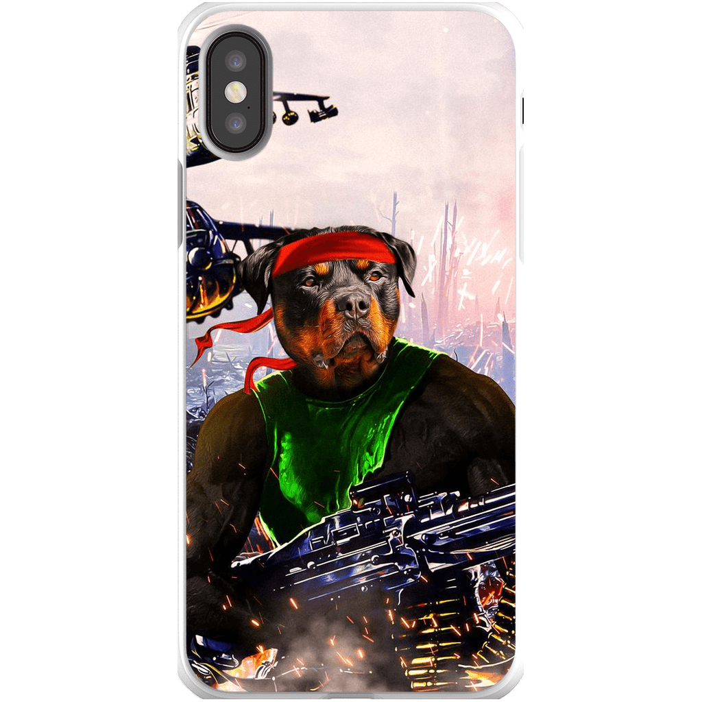 Funda para teléfono personalizada &#39;Rambo Doggo&#39;