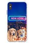 Funda personalizada para teléfono con 2 mascotas 'Doggos of New York'