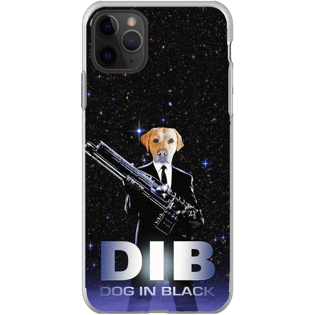 Funda para móvil personalizada &#39;Perro de negro&#39;