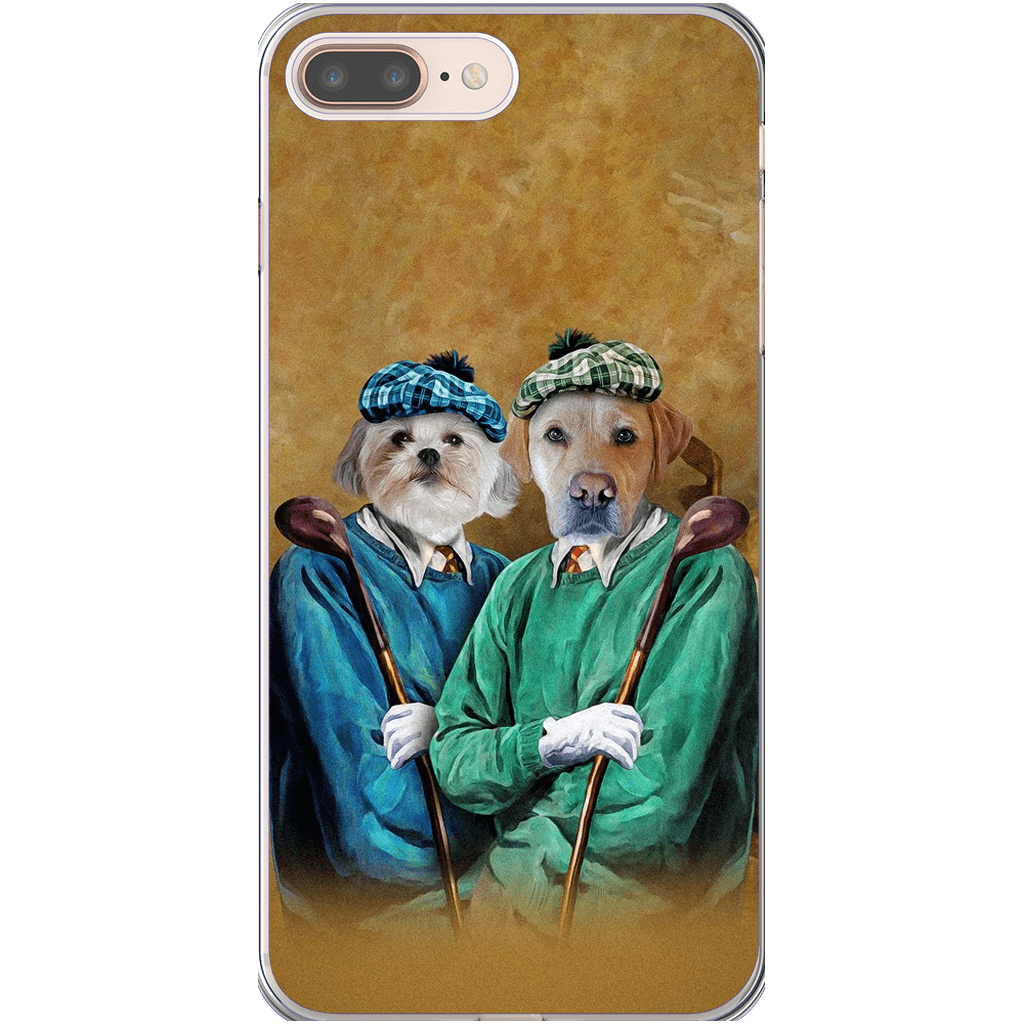 Funda personalizada para teléfono con 2 mascotas &#39;The Golfers&#39;