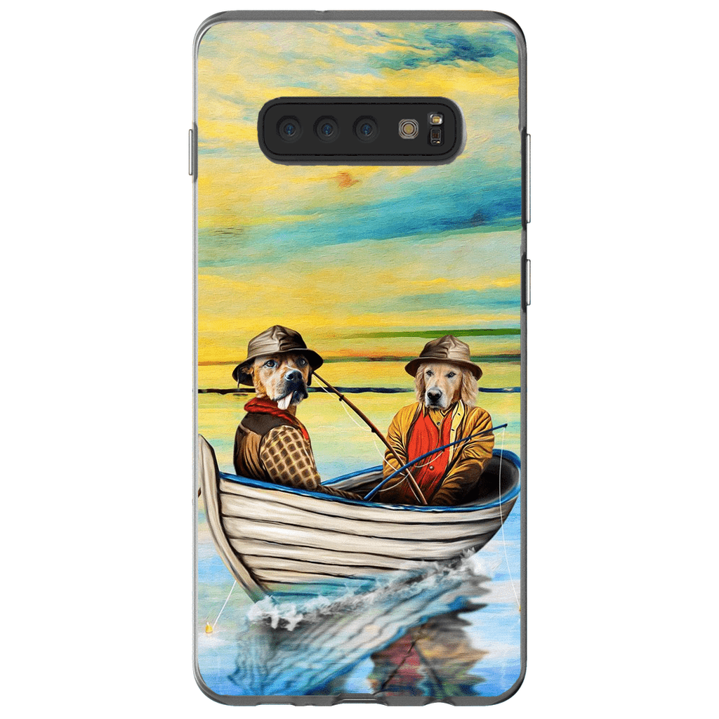 &#39;Los Pescadores&#39; Funda personalizada para teléfono con 2 mascotas