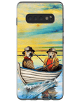 'Los Pescadores' Funda personalizada para teléfono con 2 mascotas