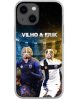 Funda personalizada para teléfono con 2 mascotas 'Finland Doggos'