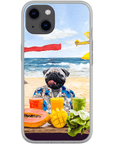 Funda para móvil personalizada 'El perro de la playa'