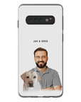 Funda moderna personalizada para teléfono para mascotas y humanos