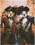 Puzzle personalizado de 3 mascotas 'Los Piratas'